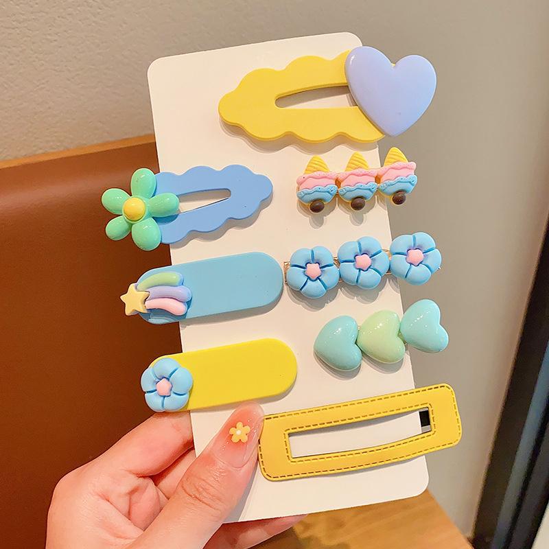 Horquilla de dopamina para niños, flequillo lateral para niñas, clip de cabello roto, artefacto de acabado, clip bb, horquilla, tocado