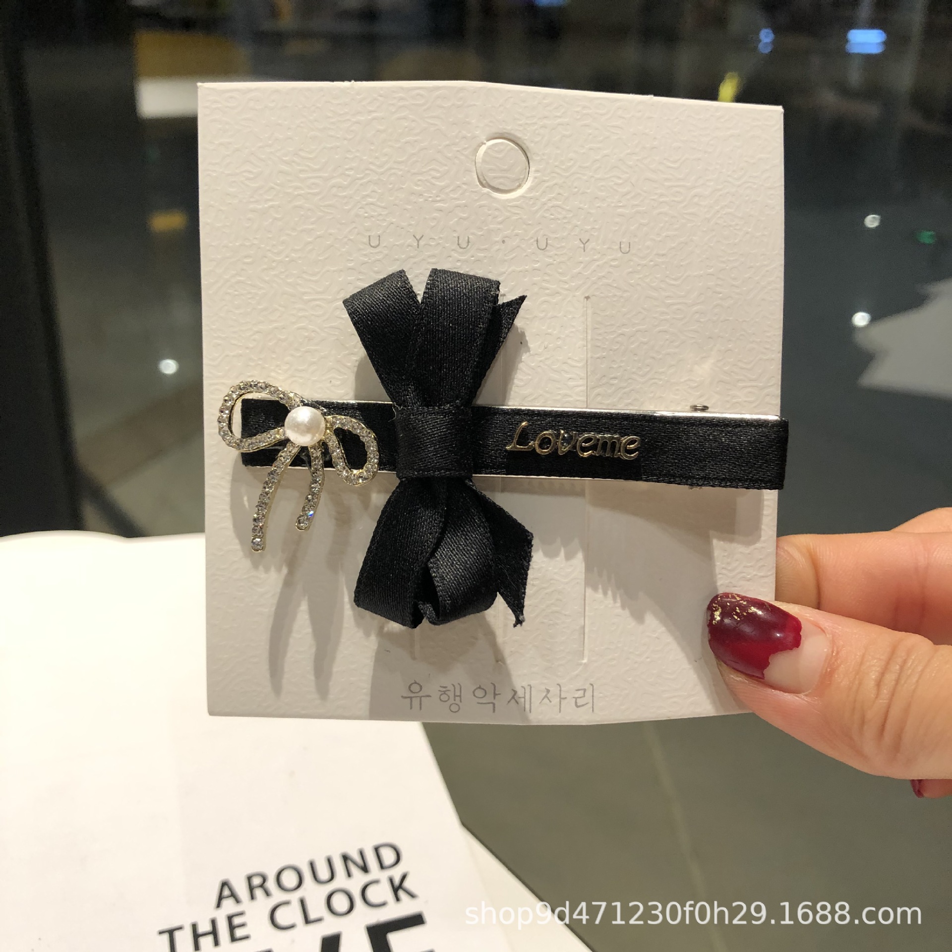 Japanese-style mesh pearl bow hair tie hair clips, sweet and versatile hair bands, soft girl hair accessories, headwear clips, duckbill clips pic 24