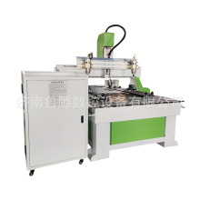 多头工艺品摆件一拖二圆柱平面立体雕刻机 橄榄核佛像旋转轴立体