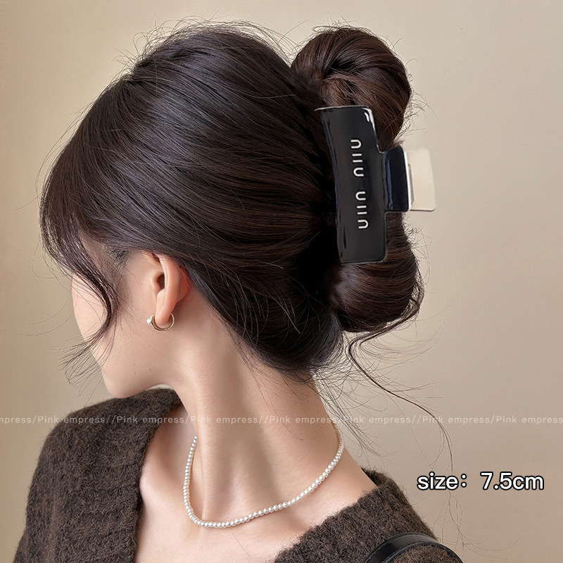 後頭部用の高級感のあるヘアクリップ、フレンチニッチの高級感のあるヘアクリップ、髪のボリュームを際立たせる絶妙なヘアクリップ、大きな新しいスタイルのヘアクリップ|undefined