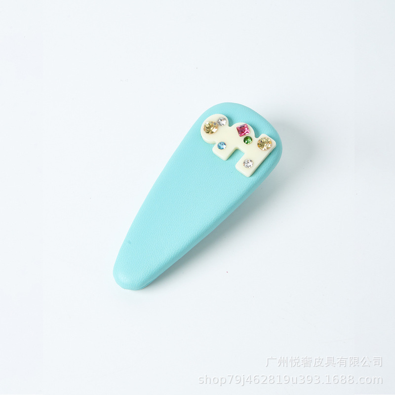 Tagi.鼓鼓糖果亚克力拼钻侧边刘海发夹鸭嘴夹发饰|undefined