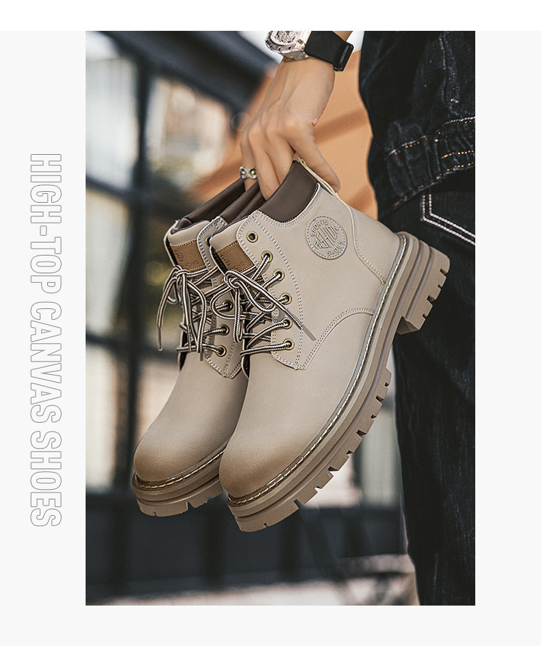 D4426 1120K BOOT MARTIN NAM LAXCEIA MÙA XUÂN THU ĐÔNG PHỤC CỔ CỔ ĐIỂN TĂNG CHIỀU CAO GIÀY DÉP NAM G04 SẢN PHẨM MỚI