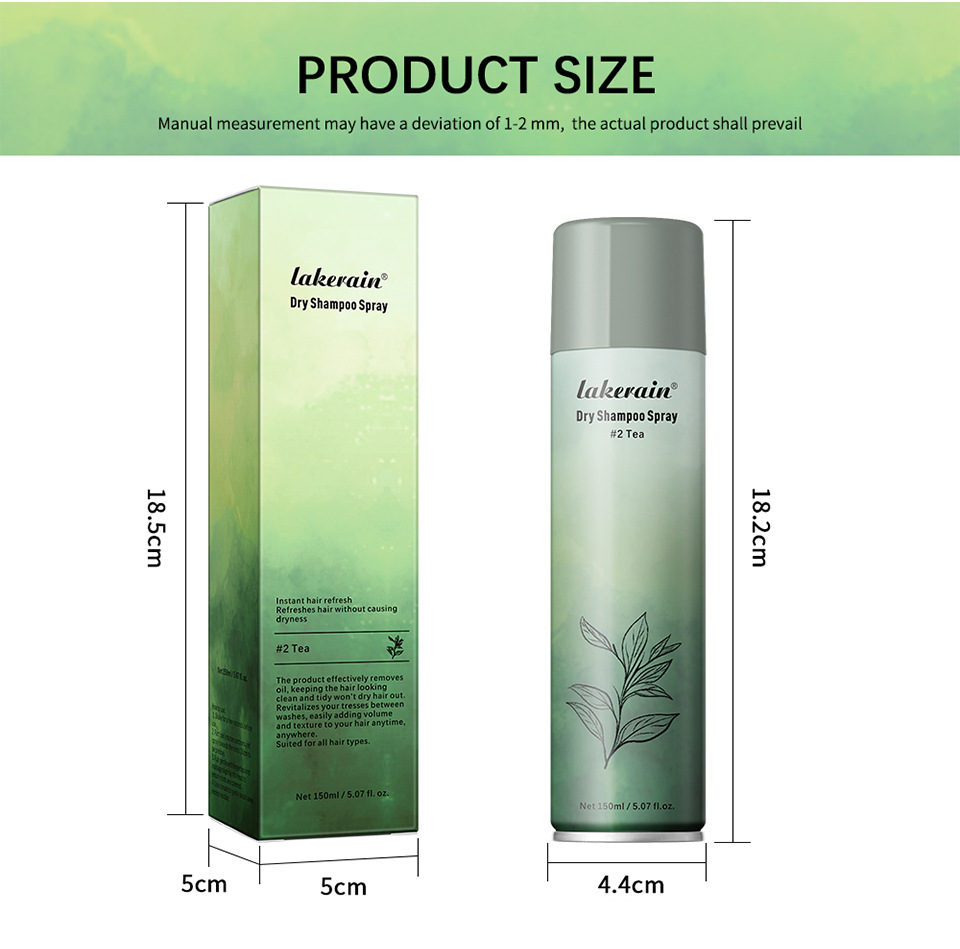 lakerain Dry Hair Spray for natural and fluffy hair styling, no-rinse dry hair spray undefined
