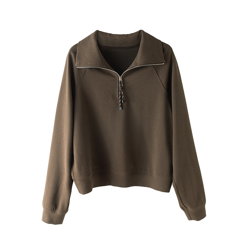 Áo hoodie màu cà phê 65357