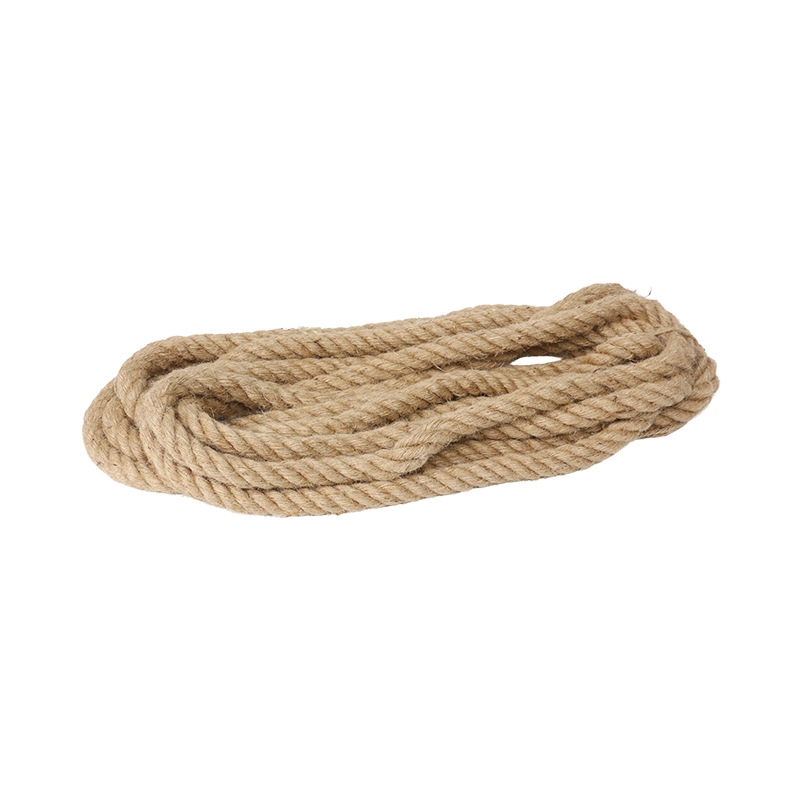 cuerda de lino fina cuerda de yute áspera cuerda de yute tejida a mano decoración retro placa de suspensión al por mayor cuerda de embalaje cuerda de paja