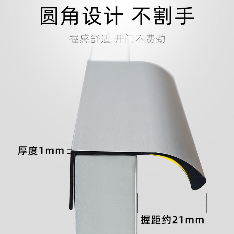 Puerta de armario de estilo europeo moderno minimalista gabinete nórdico negro aleación de aluminio mango cajón americano mango alargado