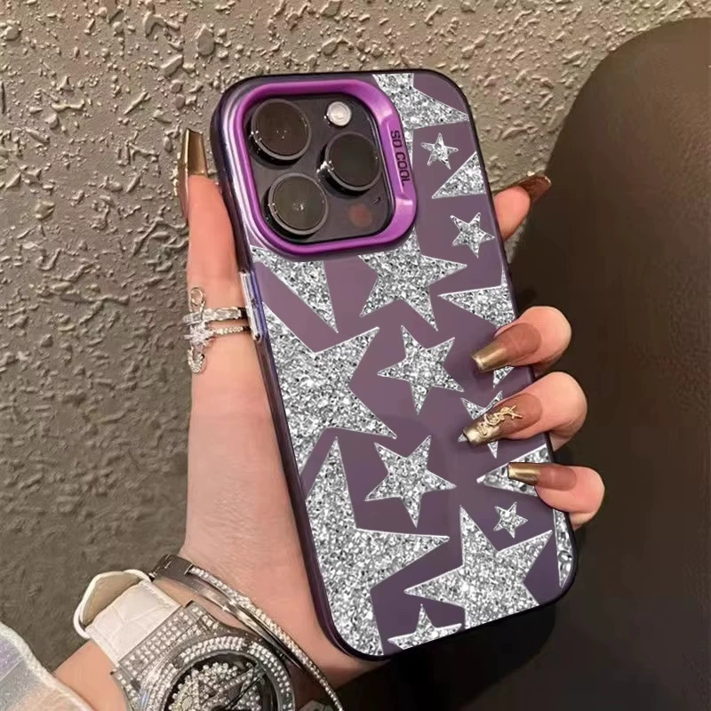 Чехол для телефона (Apple) iPhone серия — лазерная звезда H480P зеркальная блестка, тонкая защитная защита