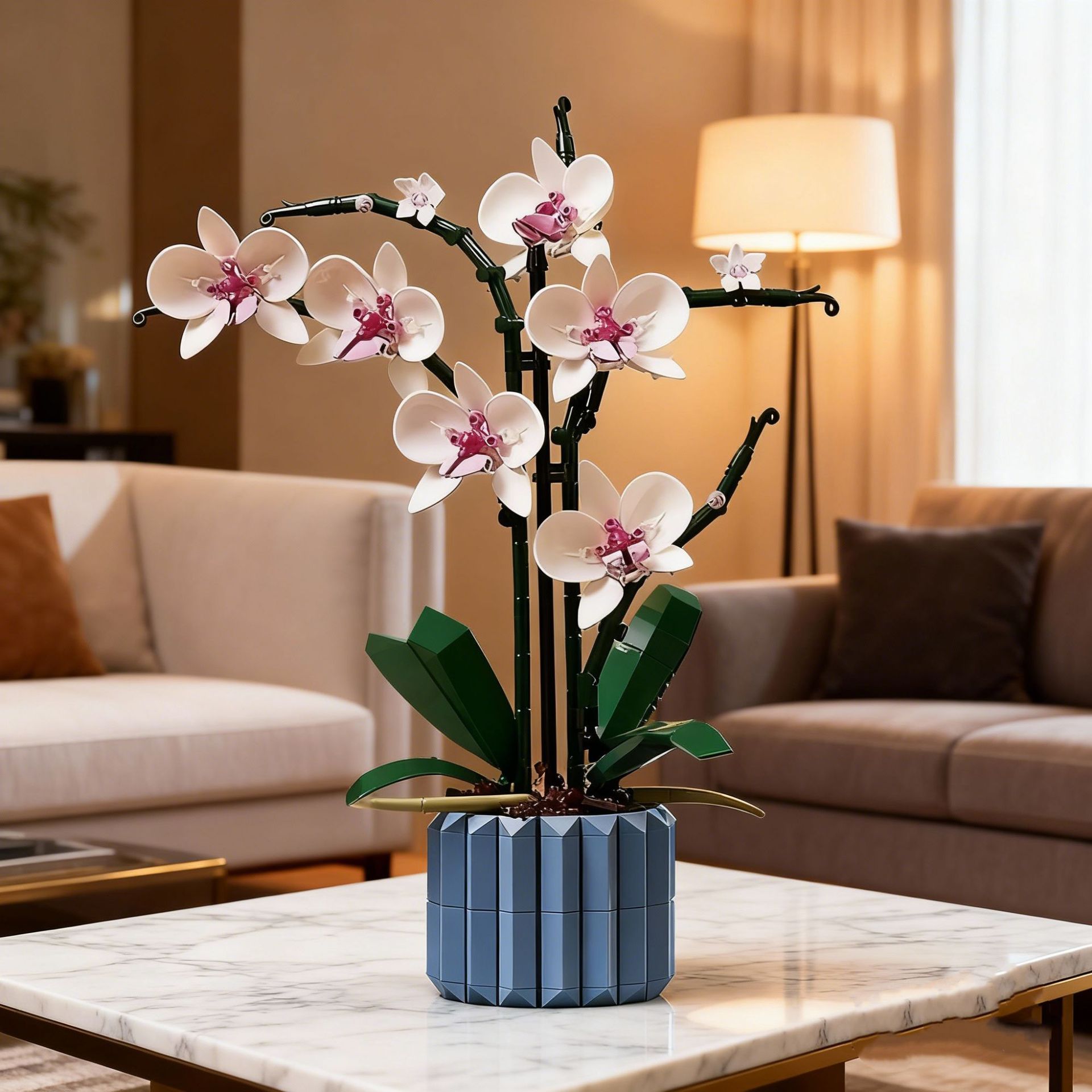 Cross-Border Compatible Lego 10311 Orchid Building Blocks Eternal Bouquet Baby's Breath Butterfly Orchid Kidsren's Assembly Toys