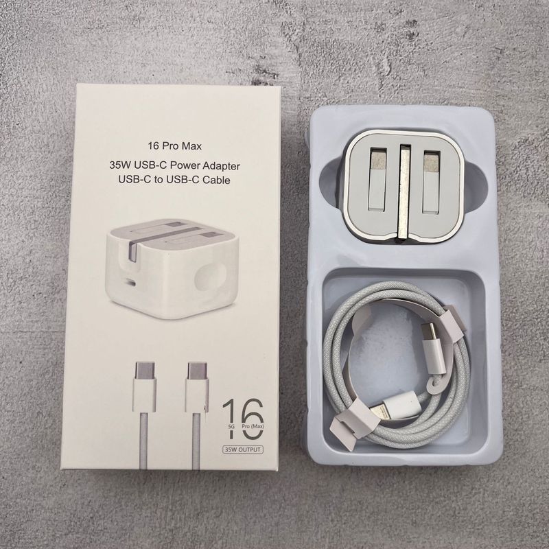适用苹果欧规充电器35W/20Wpd美规英规充电头iPhone16快充头套装|undefined
