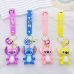 新しいリロとスティッチ PVC キーホルダー漫画スティッチペンダント装飾品かわいい小さなギフト卸売