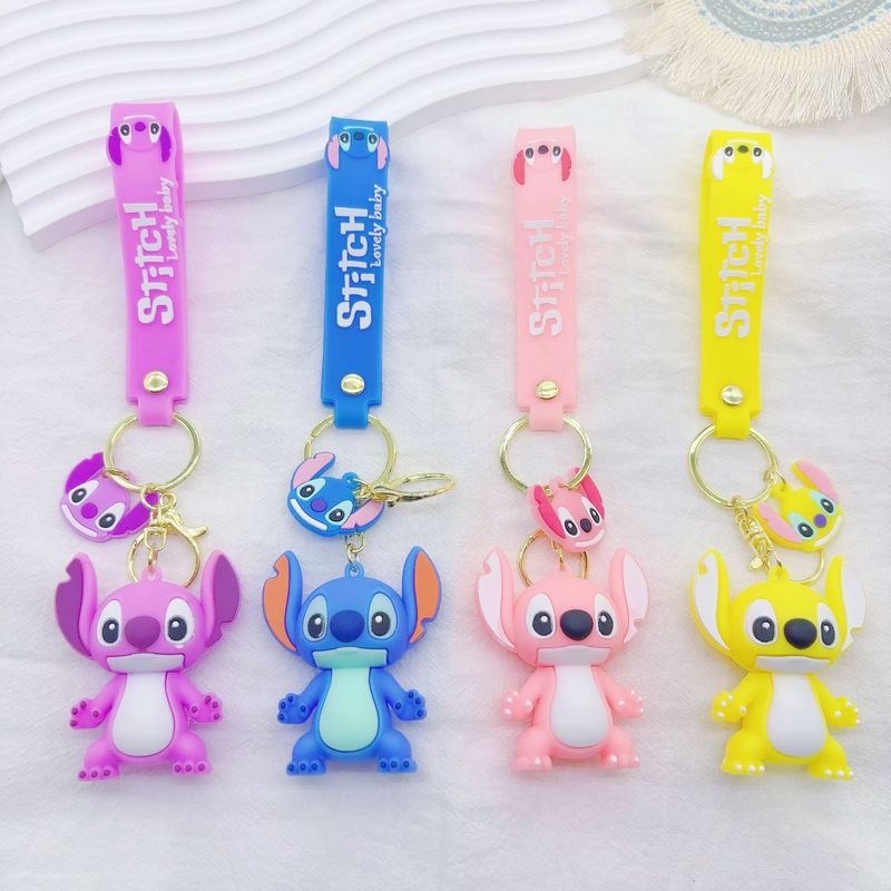 新しいリロとスティッチ PVC キーホルダー漫画スティッチペンダント装飾品かわいい小さなギフト卸売|undefined