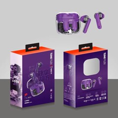 国境を越えた新商品のチューンフレックス小晶豆真無線bluetoothイヤホン半入耳式透明運動耳麦通