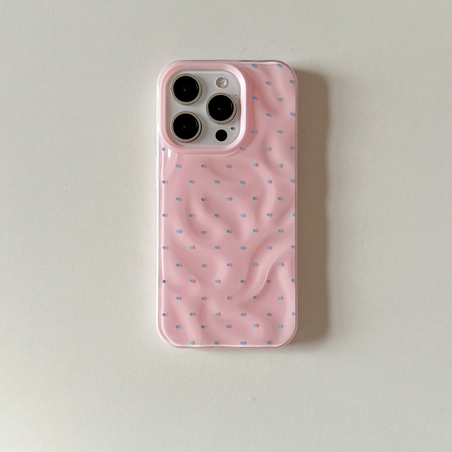 Sencillo verano, sensación avanzada, pantalla completa, punto de onda, adecuado para Apple 16ProMax, funda para teléfono móvil 15Pro, nuevo 14/13 femenino