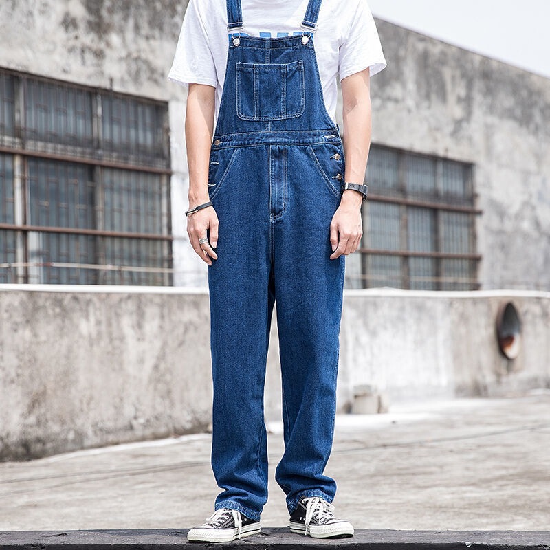 High-Waisted Cropped Jeans for Women, Fashionable Buttoned New Style, Harajuku Trendy Overalls, Wholesale