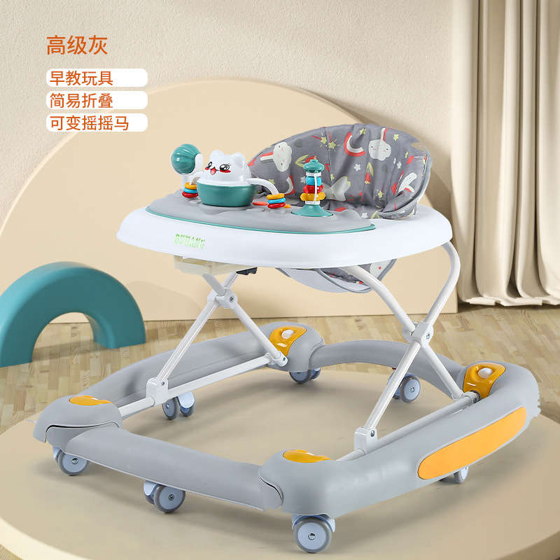 Un niño caminante de un año anti-pierna tipo o anti-rolling mano empuje para aprender a caminar ayuda a caminar eléctrica mayorista venta en caliente transfronteriza