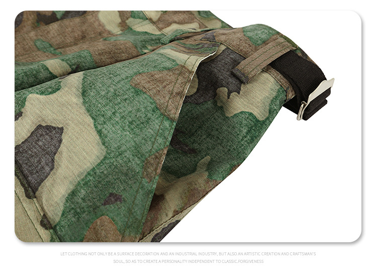 Men's Clothing Arrival Far Camouflage Cargo Large Pocket Profile Loose Functional Overalls_voghion.com