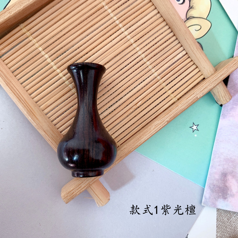 檀木の花瓶のハンドルの紫檀木のペンダントのキーホルダーのペンダントの小さい花瓶の置物の木製のアクセサリーの携帯チェーン|undefined
