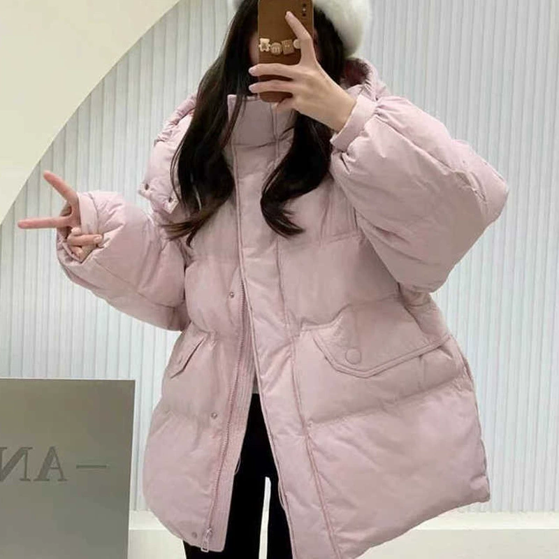 Женский пуховик, короткий стиль высокого класса, зимняя женская одежда, большие размеры, пух из утиного пуха, корейский и японский стиль, оптовая продажа в Пинху.