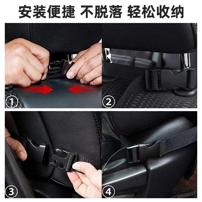 Bolsa de almacenamiento de asiento multifuncional para automóvil de origen transfronterizo Bolsa de almacenamiento de respaldo de silla de automóvil de tela Oxford Bolsa de almacenamiento de cojín anti-patada