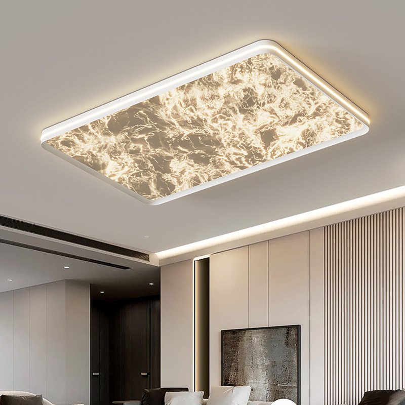 Luz de techo de sala de estar minimalista italiana para proteger los ojos, nueva lámpara moderna, simple y lujosa, luz de nube de alto nivel, luz principal de sala de estar.