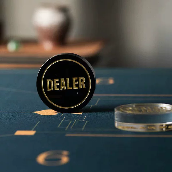Texas poker Dealer banker's position pressure card All in card size blind German chip accessories