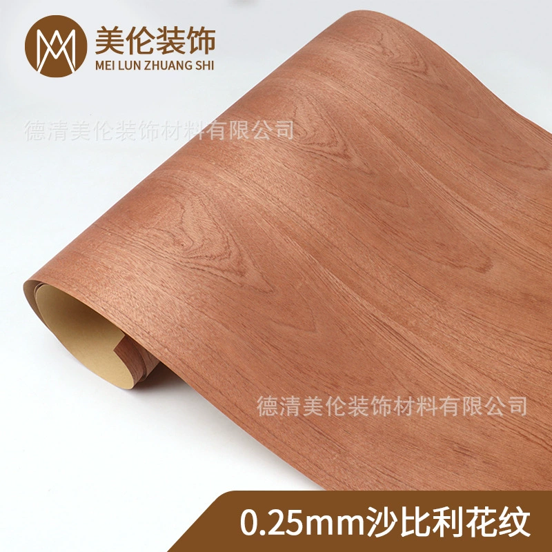 Кожа древесины картины Сапеле бумаги Крафт пояса горячей продажи широкая естественная