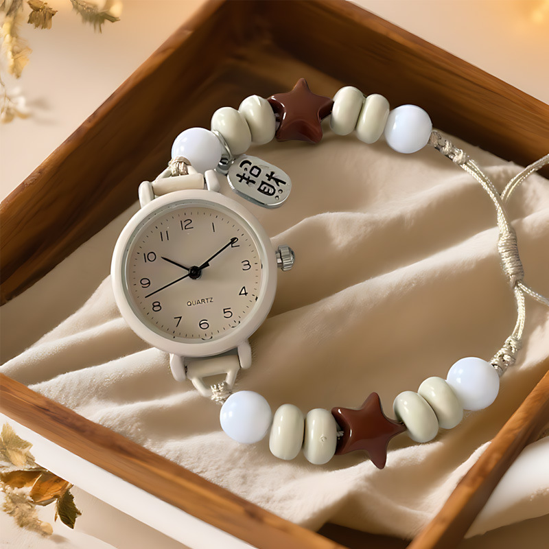 Bestie Bracelet Female Junior and High School Student Ins Niche Forest Retro Simple High-Value Quartz Watch 063
