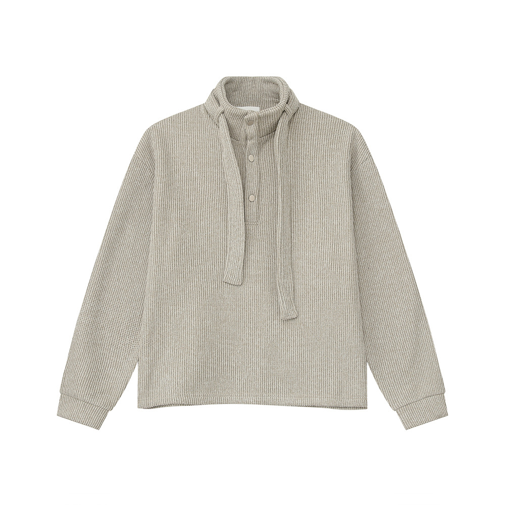 MTLCLOTHES Hombres| Perezoso simple 470g peso relajado conjunto casual de punto de color sólido