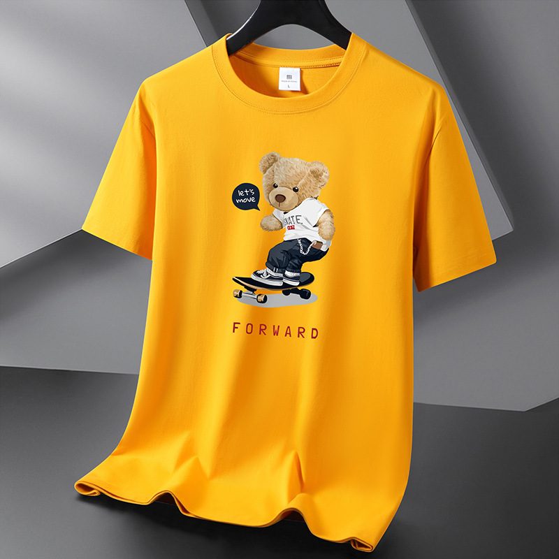 メーカー卸売り半袖tシャツ男性夏半袖新疆綿綿シャツ学生丸首ゆるいtシャツ代発
