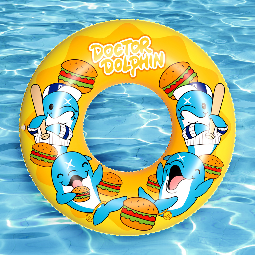 Doctor Dolphin | Anillo de natación espacial para niños Anillo salvavidas inflable Anillo de natación para niños Anillo de natación redondo engrosado de pvc