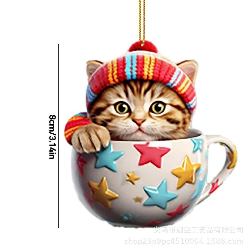 国境を越えた新しいカップ猫平面ストラップナタール平恩特美しい猫アヴァル装飾アクセサリーストラップ|undefined