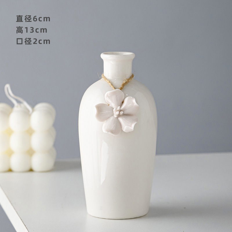 Nordico inswind simple vasos de cerámica acuopónicos arreglos de flores pequeñas mesas de comedor acuoso ornamentos vasos de geometría