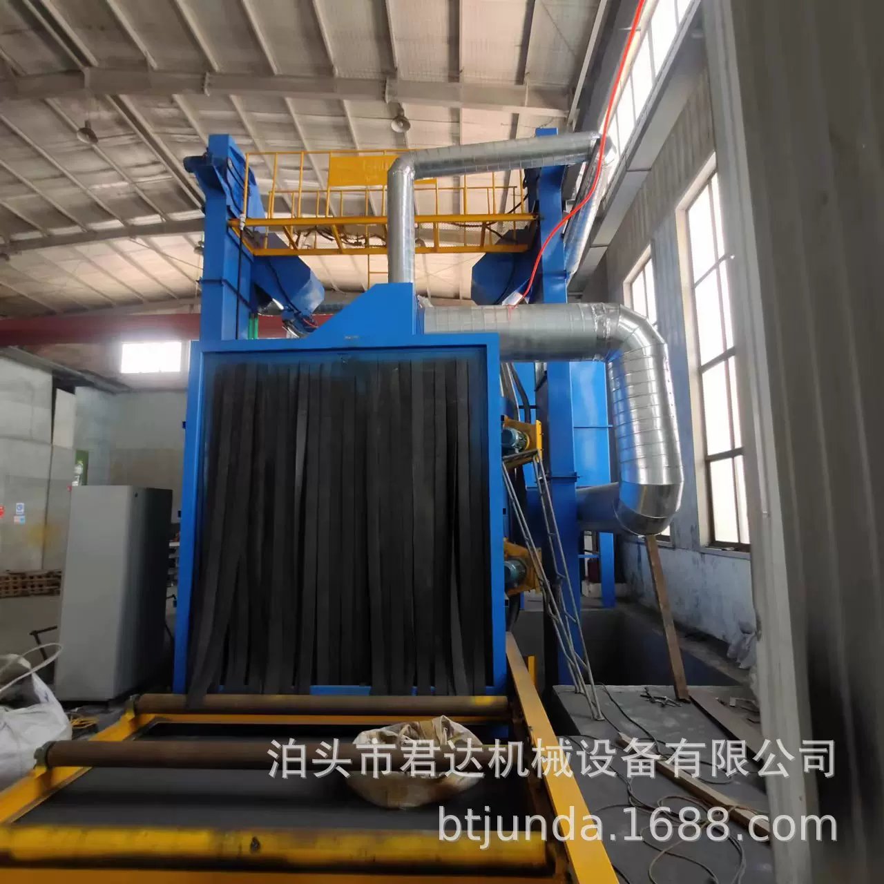 源头厂家通过式抛丸机 铸造槽钢 钢结构农机具去焊接点抛丸清理机