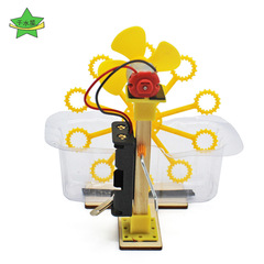 Hand-crank bubble machine DIY science experiment toy for primary school students, technology small craft creative invention wholesale manufacturer