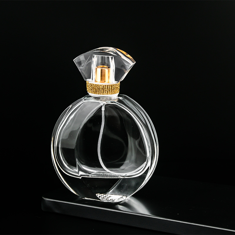 Botella de perfume cilíndrica 100ml botella vacía de boca de tornillo de sensación premium botella de subenvasada de perfume de coche botella de perfume botella desnuda personalizada