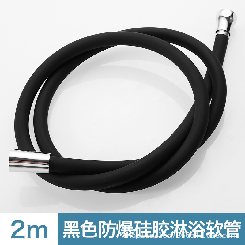 2 m tubo de silicona negro