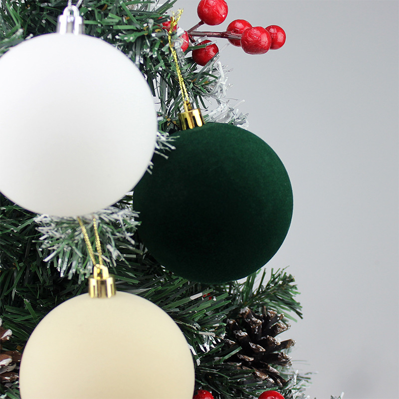Bolas de Navidad 10CM / 3pcs Bolas de Navidad flotadas Bolas de plástico Colgante de Navidad atmósfera de vacaciones