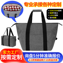 亚马逊新款大容量牛津布保温包户外露营野餐便当午餐包折叠保温袋