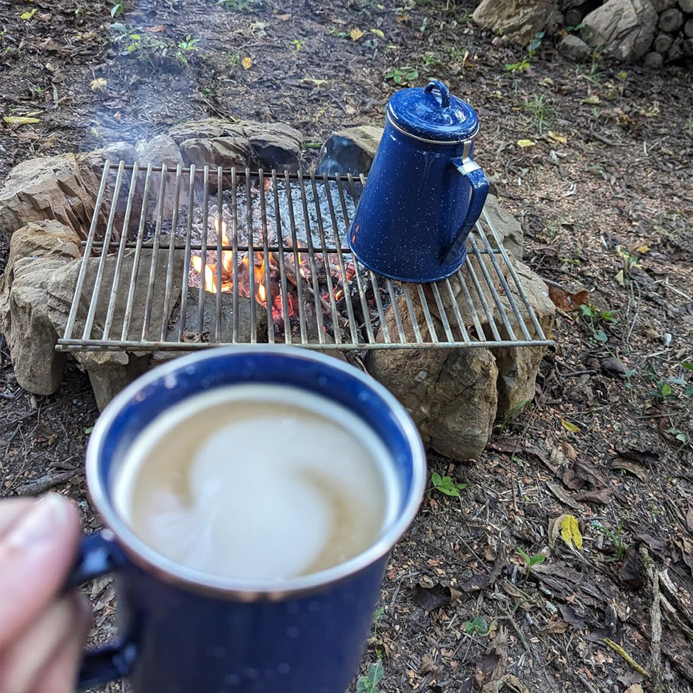 Taza de camping transfronteriza Taza de esmalte de camping Taza de leche de café de gran capacidad Taza de esmalte Taza de esmalte Taza para beber