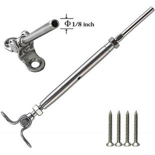 Manufacturer's Stainless Steel Flat Clamp Swing Head Closed Turnbuckle Connector 316304 Swing Wire Rope Clamp