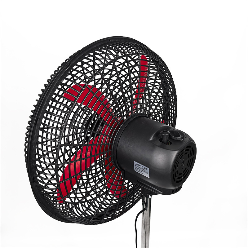 Fábrica directa de alta potencia 18 pulgadas ventilador de piso rojo sacude cabeza ventilador de piso América del Sur África exportación de comercio exterior