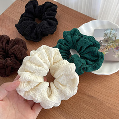 Simple & Elegant Hair Ties for Women: Retro French-Style Large Donut Hairbands and Scrunchies—New Arrival for Autumn and Winter