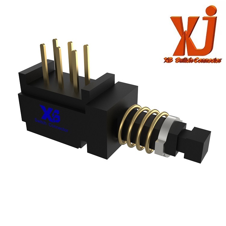 批发复位开关 侧按按键开关 琴键开关两档 2P2T自锁开关双路6