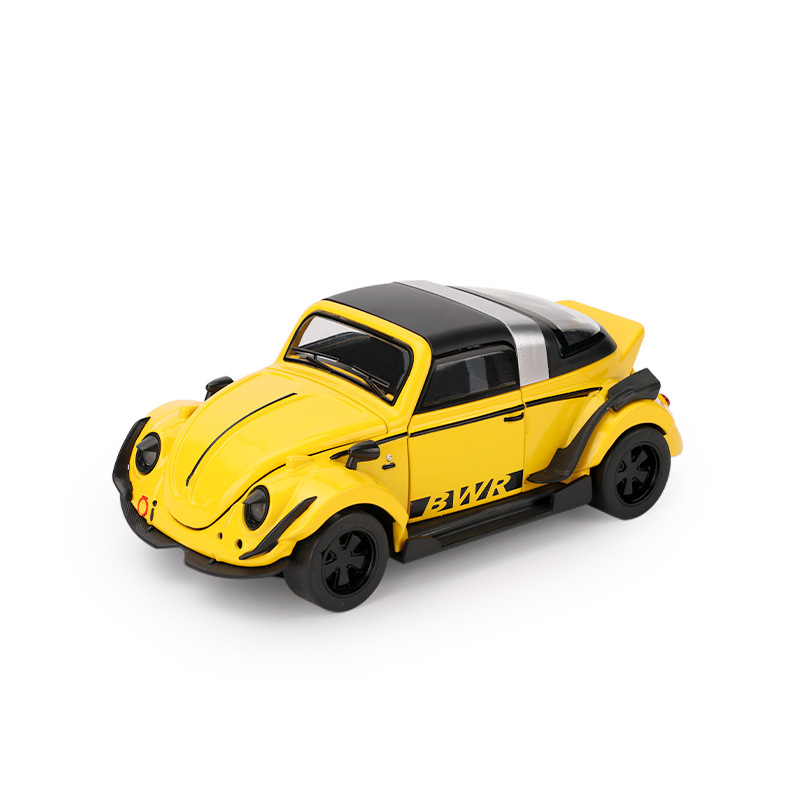 1: 32 Volkswagen escarabajo simulación de aleación modelo de coche de juguete retorno sonido y luz tendencia caja ciega premio de examen al por mayor image 1