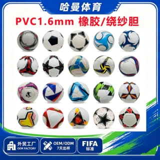 足球定制LOGO图案2号5号机缝足球外贸工厂俱乐部队徽比赛训练足球
