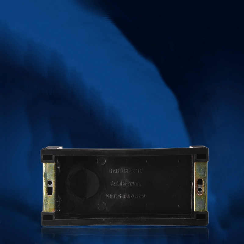 三禾暗盒118型底盒高强度塑料暗盒中号118型开关插座三位外贸底盒