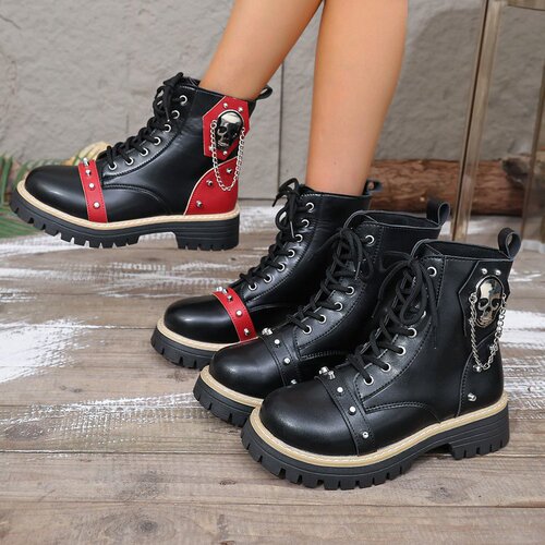 Women's Autumn New Oversized Thick Sole Martin Boots 36-43 Available for Bulk Purchase on TEMU