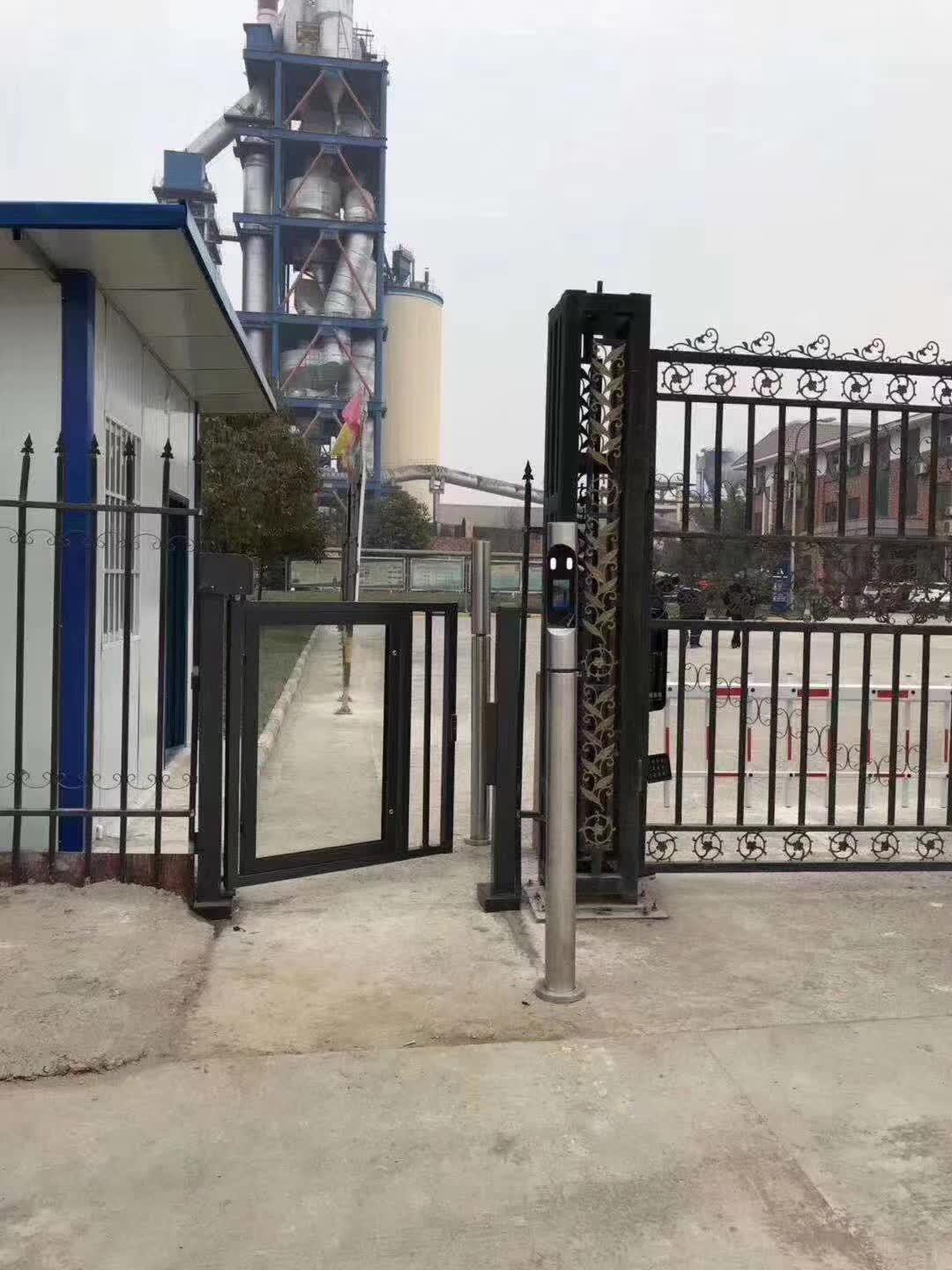 铝合金电动小门系统刷卡广告栅栏道闸庭院智能小区人行门禁通道门-阿里巴巴