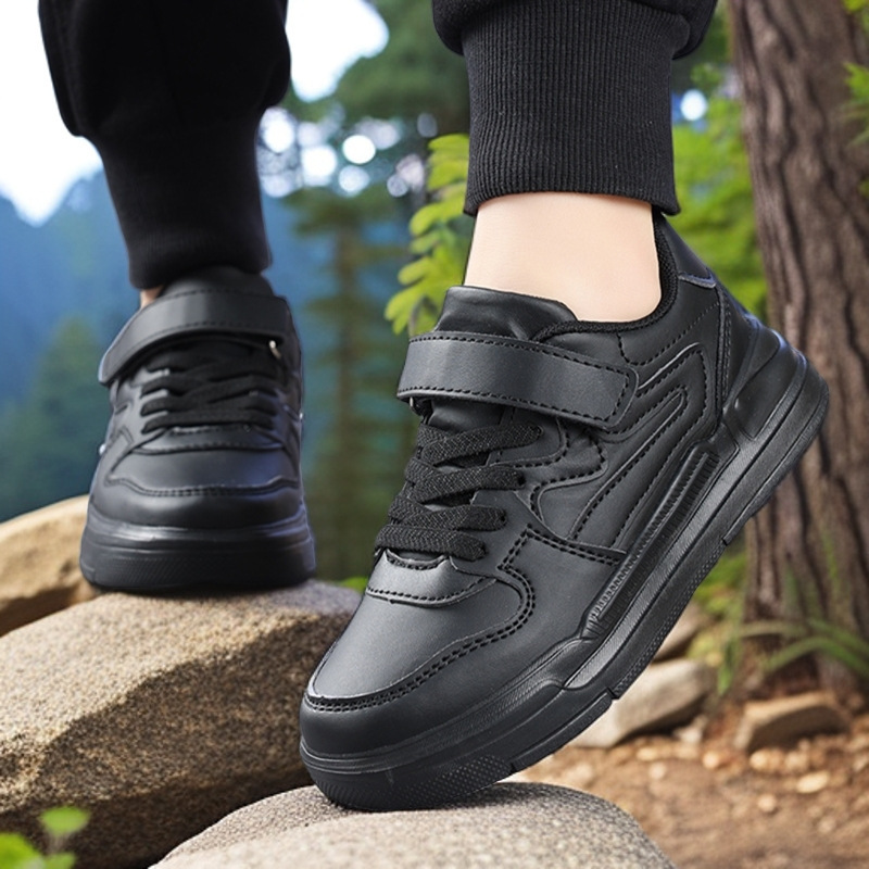 Zapatos deportivos infantiles transfronterizos 2025 nuevos niños primavera y otoño espectáculo de zapatos blancos pequeños zapatos casuales para niños