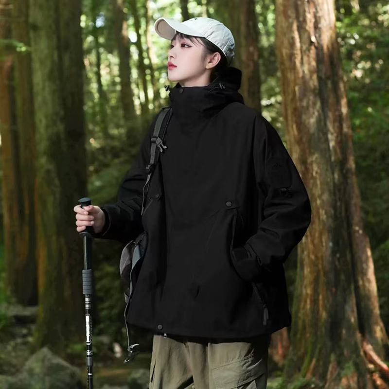 冲锋衣定制男三合一羽绒内胆冬季防水外套女户外登山滑雪服印logo|undefined